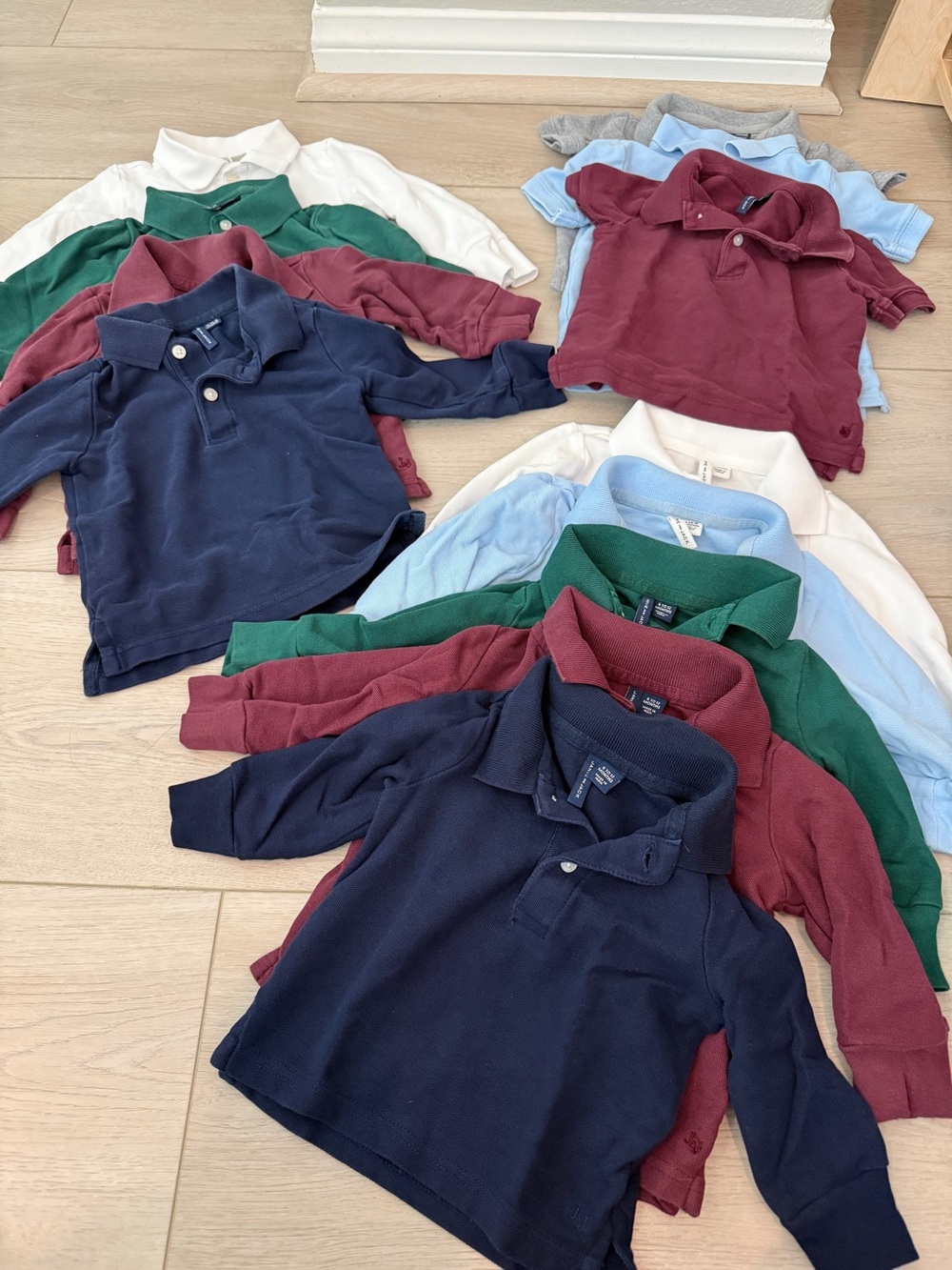 Janie and Jack Long Sleeve Polo Set uniforms 6-12 month 12-18 month